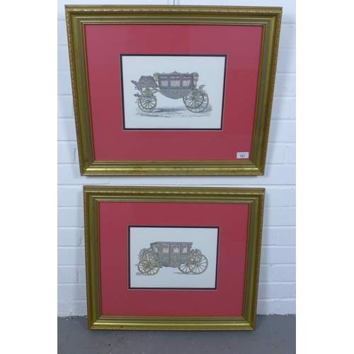 181 - AFTER ROUYER,  a pair of framed prints, 60x 55cm including frames (2)