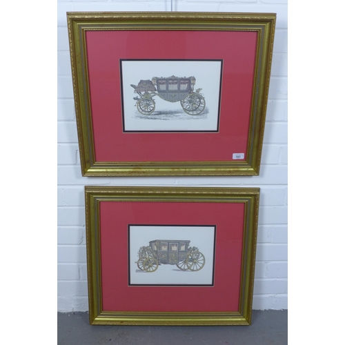 181 - AFTER ROUYER,  a pair of framed prints, 60x 55cm including frames (2)