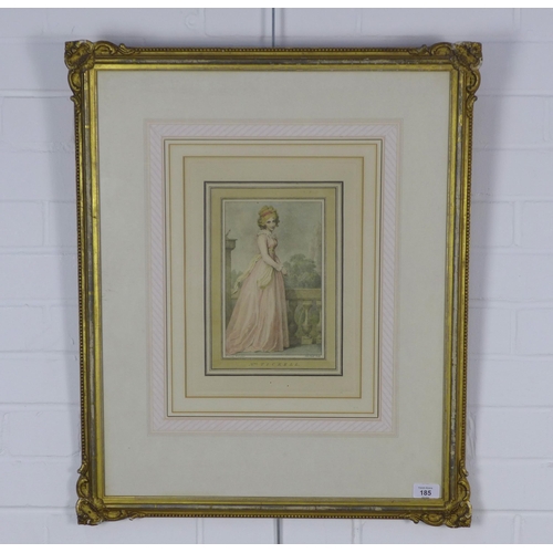 185 - MRS TICKELL, framed print, 56 x 70cm