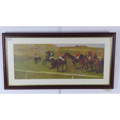 186 - DEGAS, framed print, 89 x 35cm