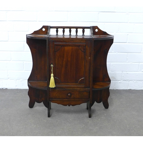 208 - Mahogany wall hanging cupboard, 53 x 53 x 14cm.