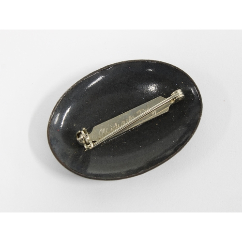 23 - Michaela Frey, Austrian black enamel bangle and brooch (2)