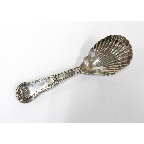 32 - Irish silver caddy spoon, Thomas Farnett, Dublin circa 1820