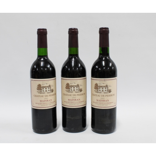 408 - Three bottles of Chateau de Pierron 2002 Madiran (3)