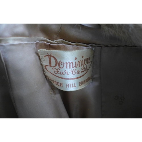 427 - A vintage pearl mink jacket by Dominion Fur Co Ltd, Church Hill Edinburgh