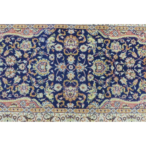 432 - Super Kashan rug 180 x 90cm, together with another 180 x 91cm. (2)