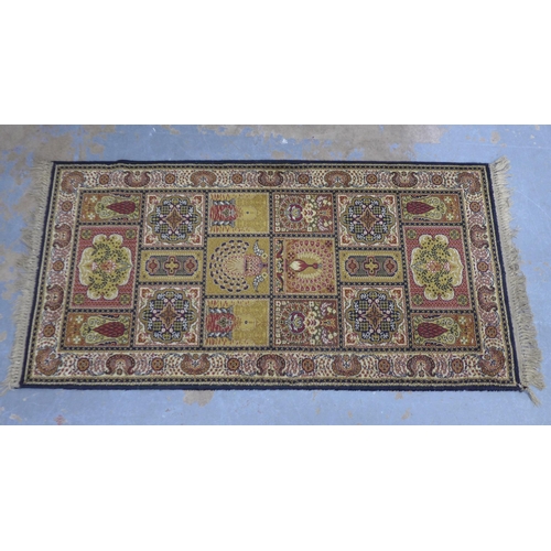 432 - Super Kashan rug 180 x 90cm, together with another 180 x 91cm. (2)