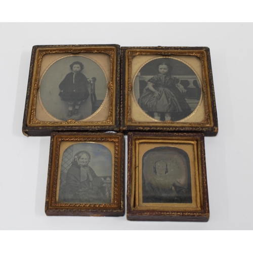 450 - Four framed ambrotypes (4)