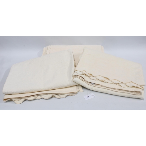 477 - A large Egyptian Cotton bed throw and two others (3)