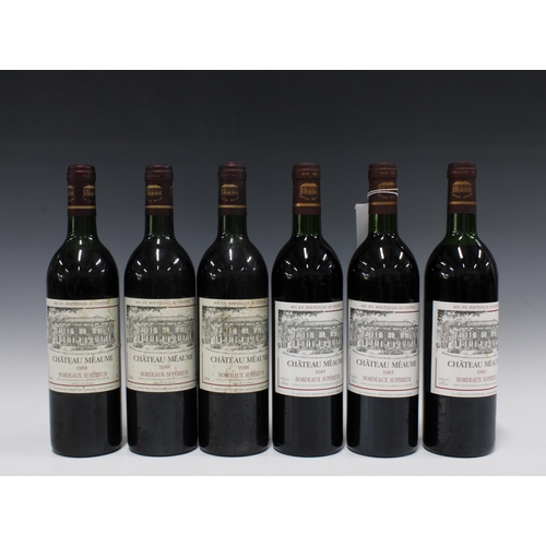 487 - Six bottles of Château Meaume 1985 Bordeaux Supérieur, 12.5% vol, 75cl (6)