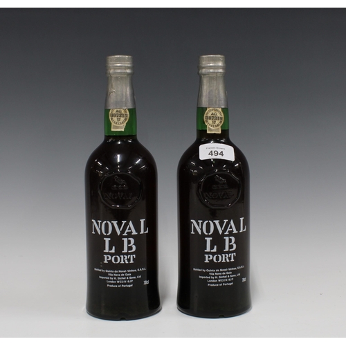 494 - Noval LB Port, 2 bottles, 70cl (2)