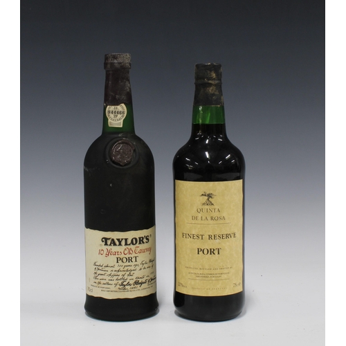 496 - Quinta de la Rosa Finest Reserve Port, 20% vol, 75cl and a bottle of Taylor's 10 Years Old Tawny Por... 