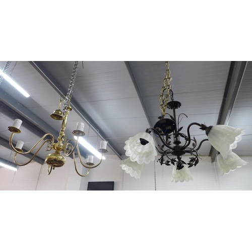 535 - Two modern light fittings (2)