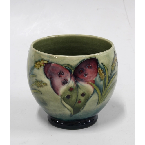 134 - WALTER MOORCROFT Arum Lily pattern pot, impressed marks, 9.5 x 8.5cm.