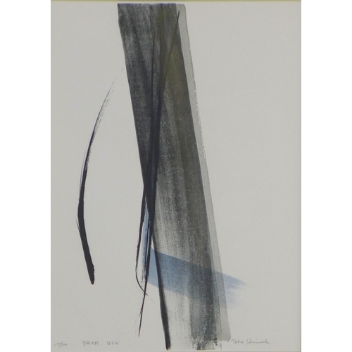 176 - TOKO SHINODA (JAPANESE 1913-2021) FROM NOW, lithograph, signed and numbered 15/50, framed under glas... 