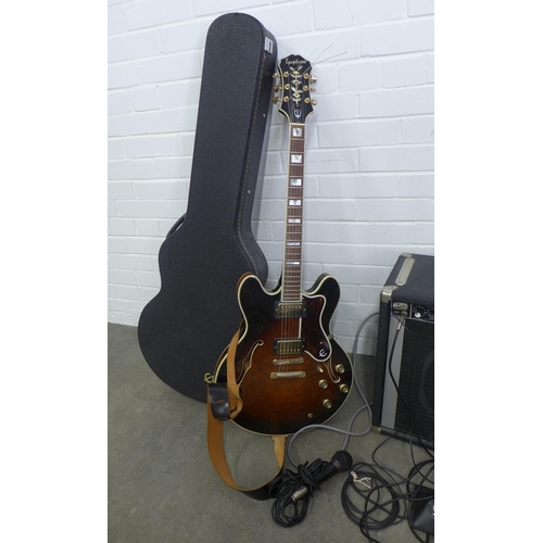 472 - Epiphone electric guitar and Peavey Bandit 65 amplifier (2)