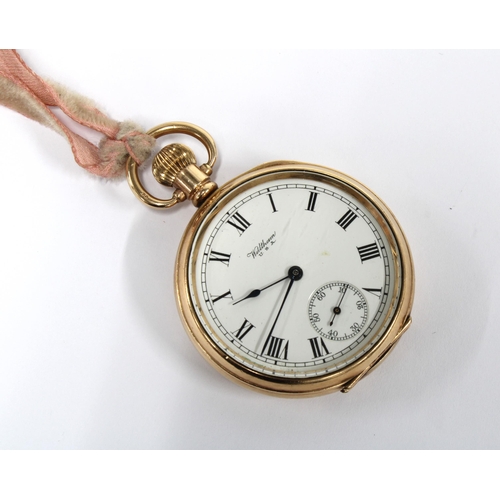 5 - Early 20th century Waltham gold plated pocket watch