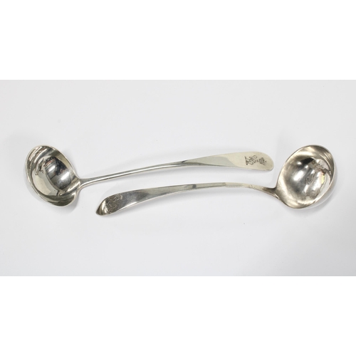 59 - Scottish provincial silver toddy ladle BY James Erskine, Aberdeen circa 1800 and another Scottish si... 