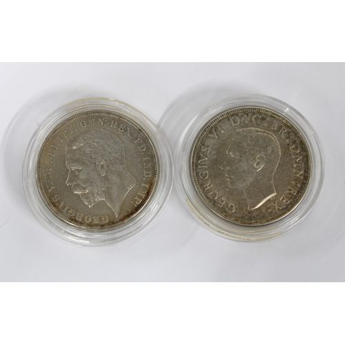 99 - George V Silver Jubilee crown and a George VI 1937 crown (2)