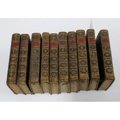 457 - ROLLINS HISTORY in ten volumes, printed by William Duncan, MDCCLIX (1759) (10) A/F