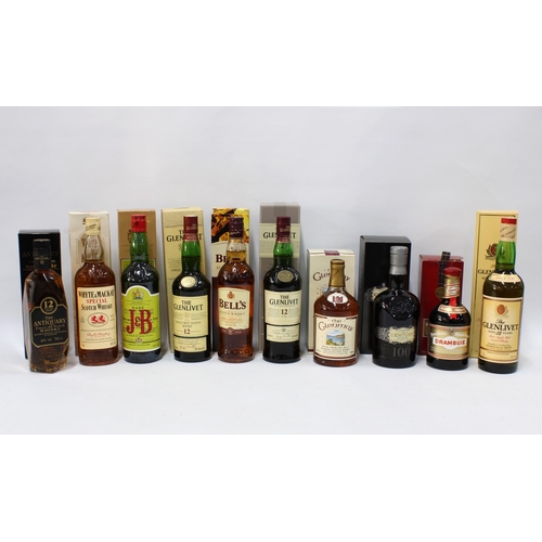 462 - Whisky to include Glenlivet, The Antiquary, Chivas Brothers The Century of Malts, Whyte & Mackay spe... 