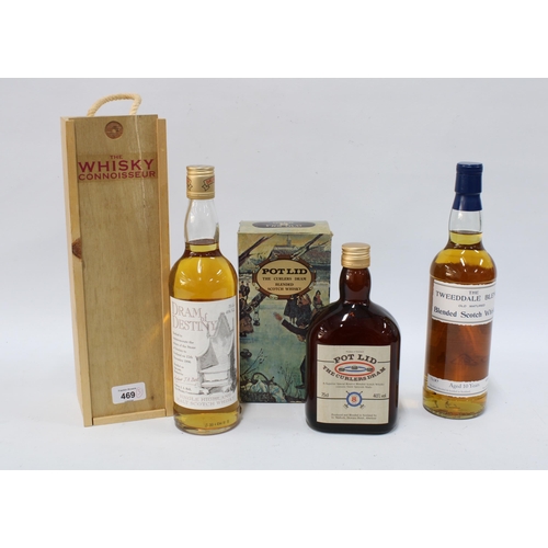 469 - Whisky to include The Dram of Destiny, The Tweeddale Blend and Pot Lid The Curlers Dram (3)