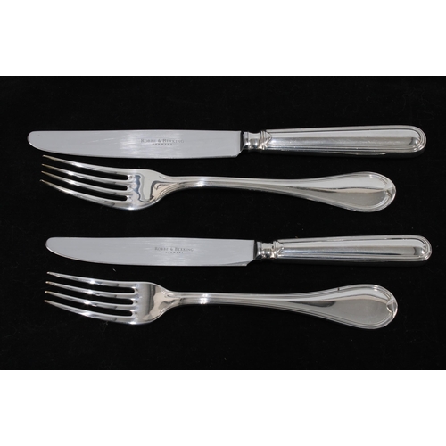 98A - Robbe & Berking  'Classic Faden' silver plated suite of cutlery comprising 12 dinner forks, 12 dinne... 