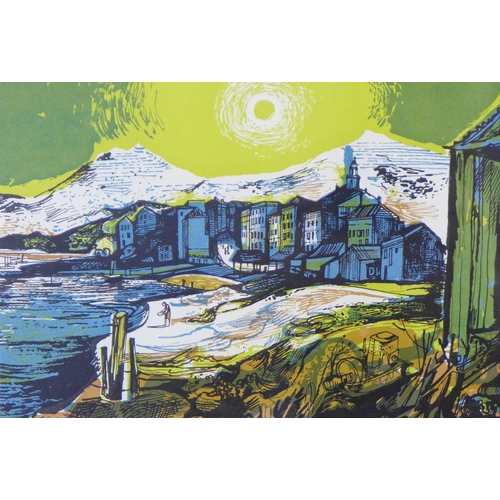 1 - JOHN MINTON (Illustrator) Time Was Away, A Notebook in Corsica, set of three lithograph prints, fram... 