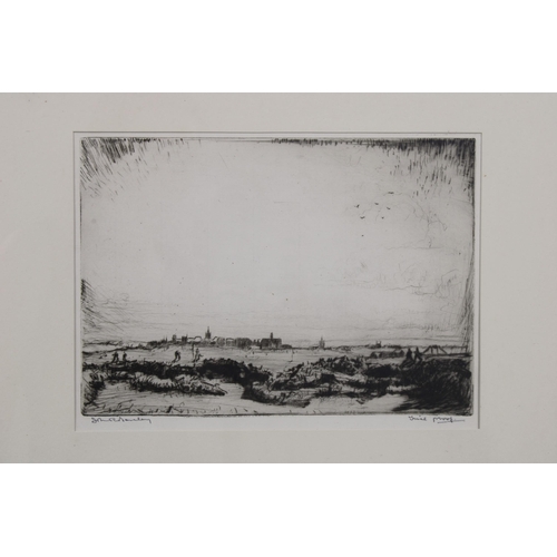 101 - J.R BARCLAY (British 1884-1962), etching of St Andrews, signed in pencil and framed under glass, 25 ... 