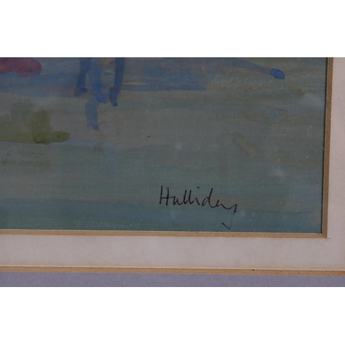 105 - IRENE HALLIDAY RSW (SCOTTISH b.1931), DEGLI SCHIAVONI, FROM RIVA, mixed media, signed and framed und... 