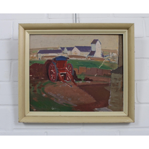 118 - DAVID MACBETH SUTHERLAND R.S.A. (SCOTTISH 1883-1974), CAITHNESS DUNNET, oil on board, framed and ins... 