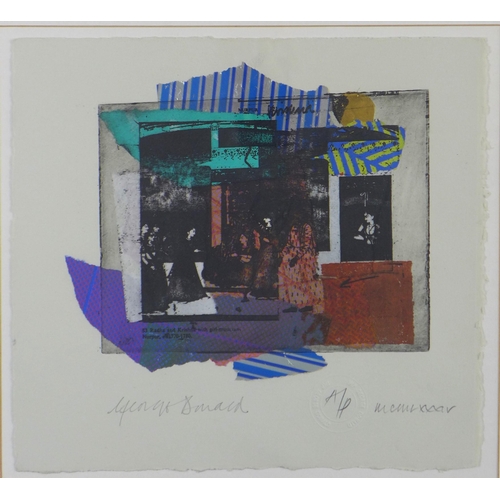 91 - GEORGE DONALD R.S.A, R.S.W (b.1943) mixed media Artist Proof, signed in pencil, dated MCMLXXXIV, fra... 