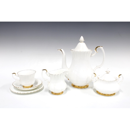 101 - Royal Albert Val D'or tea set and dinner service, approximately 80 pieces