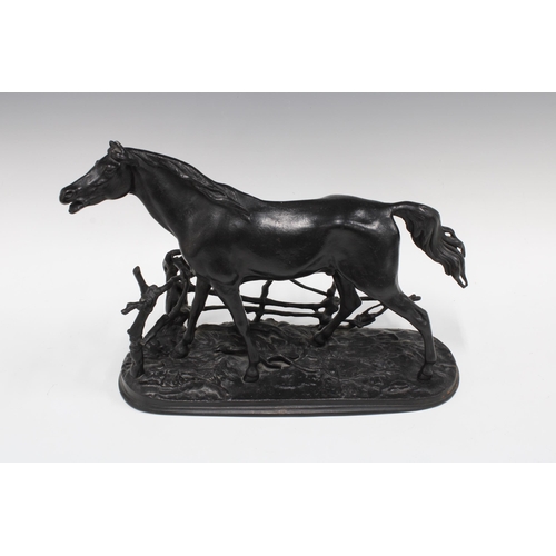 360 - After P.J. Mene, spelter figure of a horse, 28 x 33