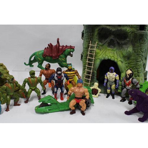 368 - Vintage He-Man Masters of the Universe toys, including Castle Grayskull and various action figures, ... 