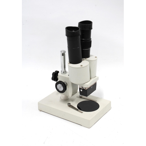 371 - Vintage binocular  microscope, 25cm