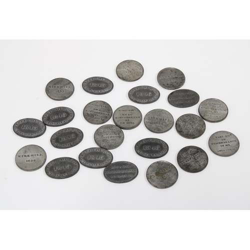 411 - Collection of 19th century Scottish Communion tokens