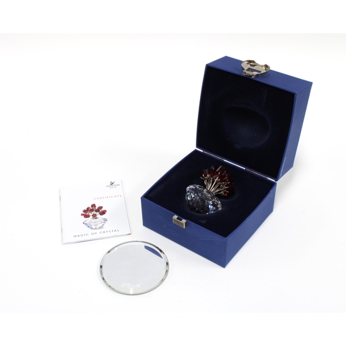 436 - Swarovski crystal The Vase of Roses, Jubilee edition 2002, boxed,