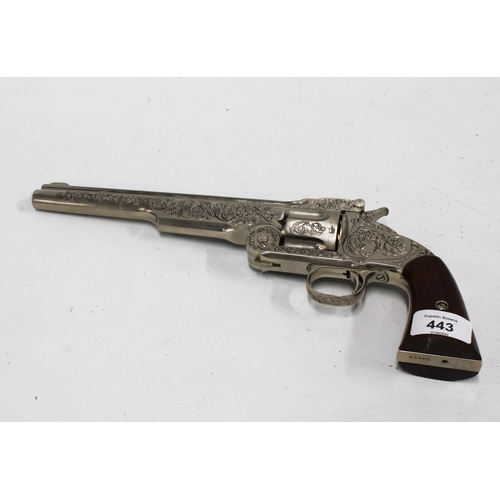 443 - Replica Franklin Mint Smith & Wesson revolver, 34cm