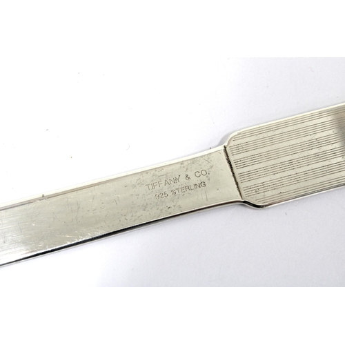 97 - Tiffany & Co, silver paper knife, designed by Elsa Peretti, stamped STERLING, together with another ... 