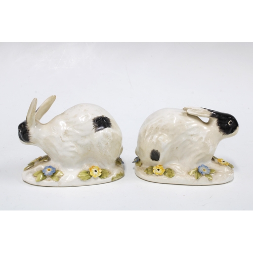 149 - Pair of rabbit figures, modelled from a Meissen original for Recollections Ltd for The National Trus... 