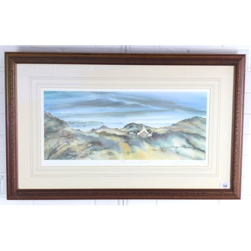 159 - MCDONALD, NORTHERN LIGHT, Ltd Ed print 618/850, signed in pencil and framed under glass, 60 x 28cm