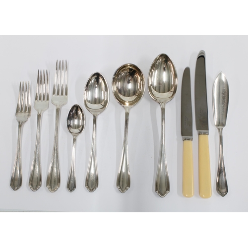 419 - Art Deco canteen of cutlery, 49 x 36cm