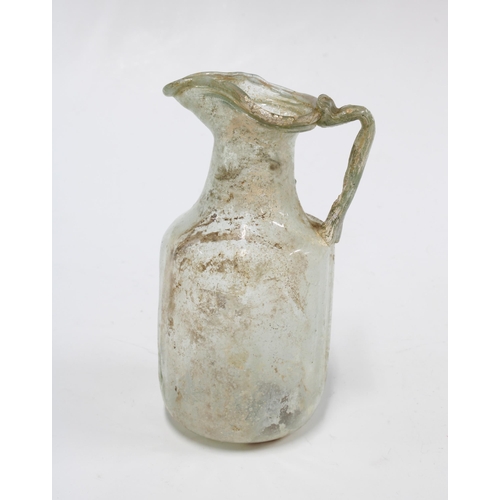 425 - Roman glass juglet, circa 2nd Century AD, 14cm