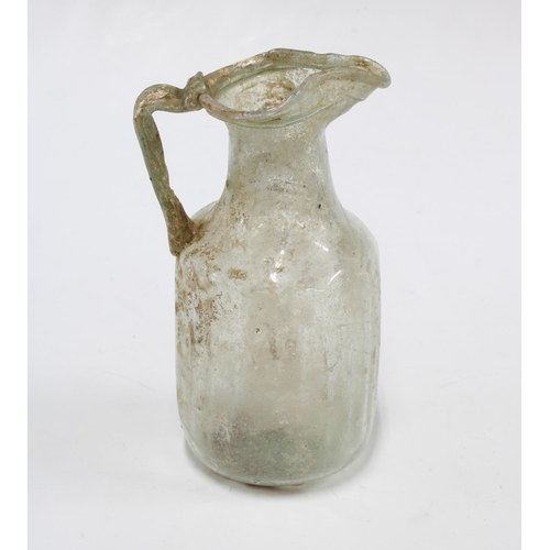 425 - Roman glass juglet, circa 2nd Century AD, 14cm