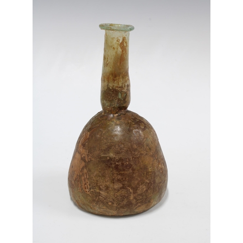 429 - Roman glass jug / decanter of mallet form, circa 2nd Century AD, 18cm