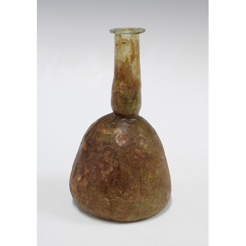 429 - Roman glass jug / decanter of mallet form, circa 2nd Century AD, 18cm