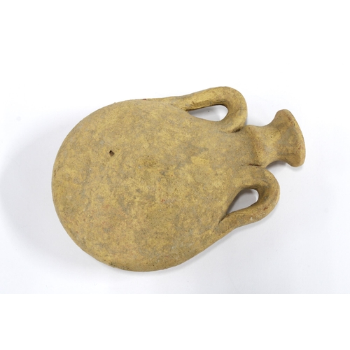 431 - Ancient Cypriot terracotta Pilgrim flask, Ca 800 BC, 12cm