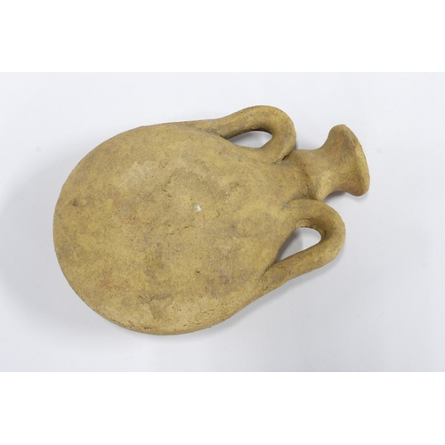 431 - Ancient Cypriot terracotta Pilgrim flask, Ca 800 BC, 12cm