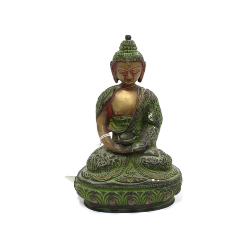 511 - indian bronze Buddha, 19cm